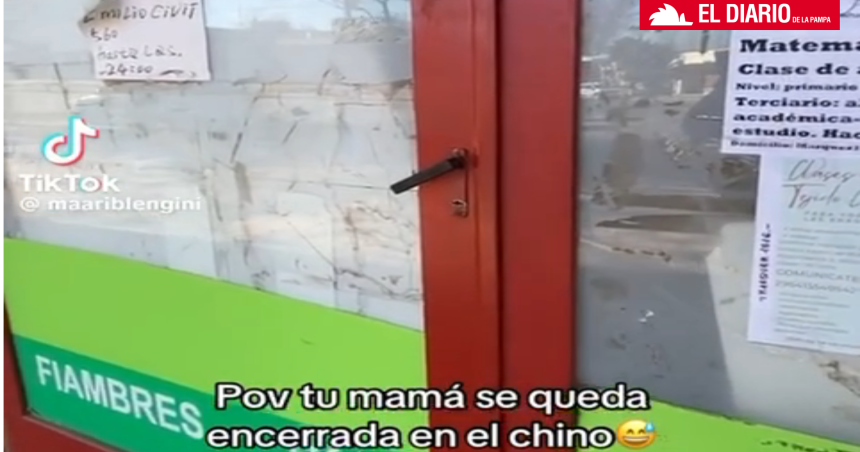 Desopilante- una mujer santarrosentildea se quedoacute encerrada en un suacuteper chino