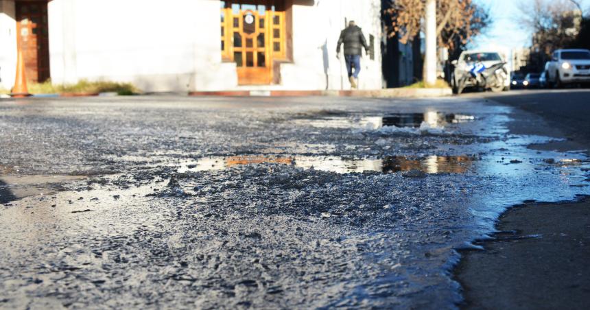 Otra fuerte helada en la ciudad- -39 grados