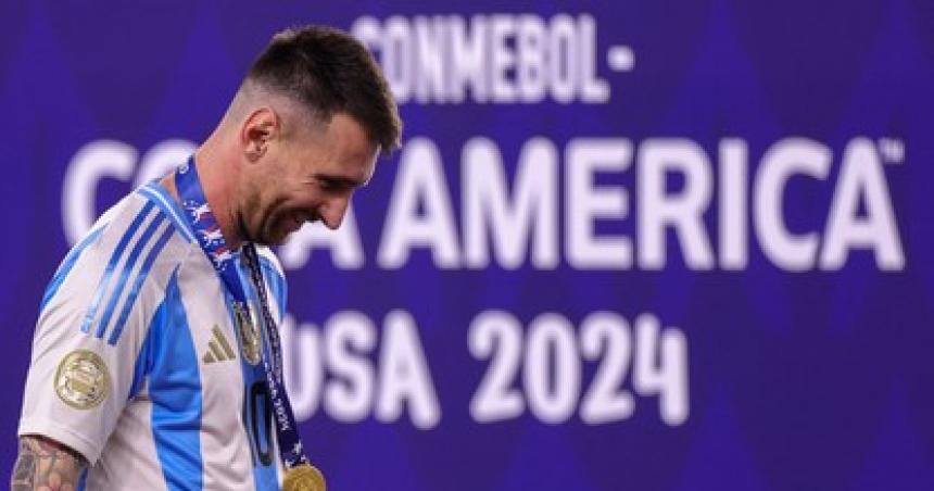 El primer mensaje de Messi tras la lesioacuten y el bicampeonato