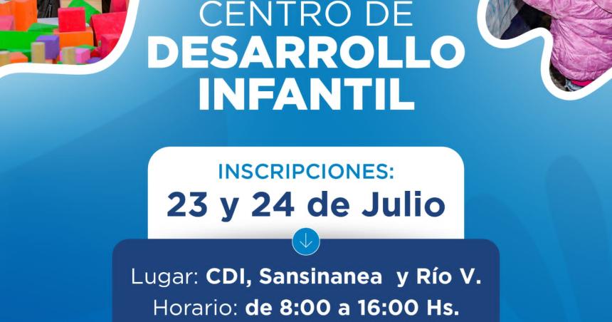 Nuevo centro de desarrollo infantil- Apertura de inscripciones