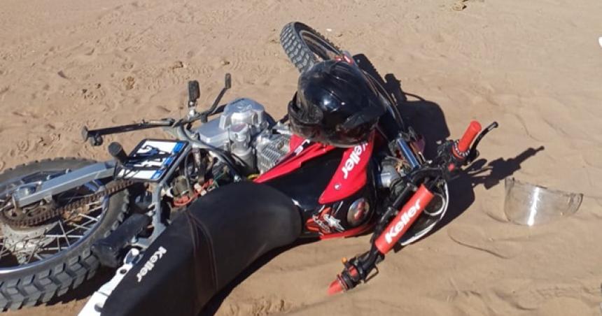 Un motociclista fracturado por un choque en Victorica