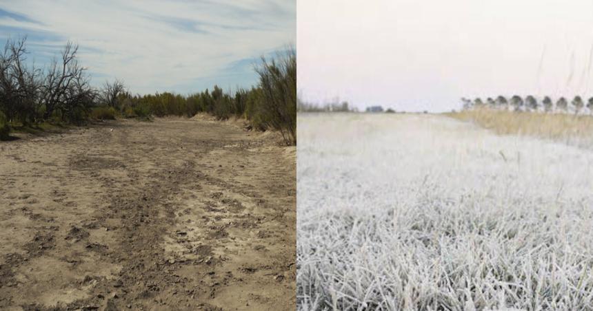 El contraste del clima- Desde el diacutea maacutes caacutelido en el mundo a la ola de friacuteo en La Pampa