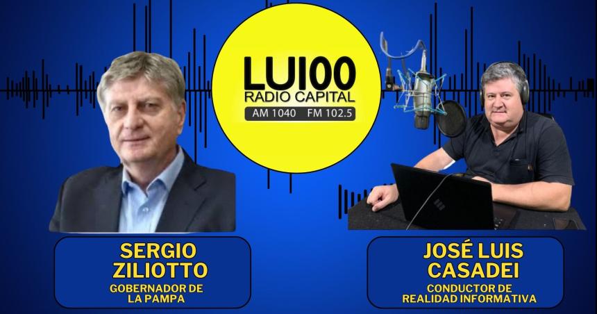 Joseacute Luis Casadei celebra cuatro antildeos de Realidad Informativa con una entrevista exclusiva al gobernador Sergio Ziliotto