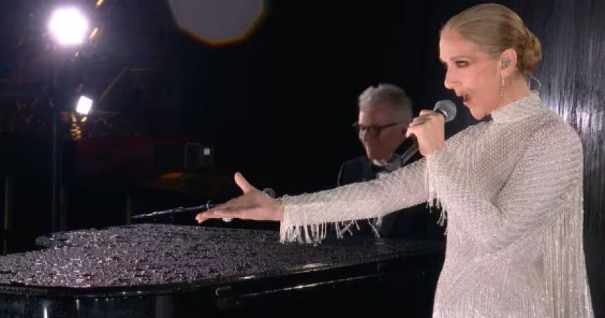 El conmovedor regreso de Ceacuteline Dion a la muacutesica- bajo la torre Eiffel en la ceremonia inaugural de los Juegos Oliacutempicos