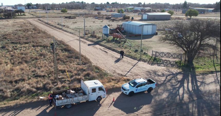 El tendido de fibra oacuteptica en Ataliva en la etapa final