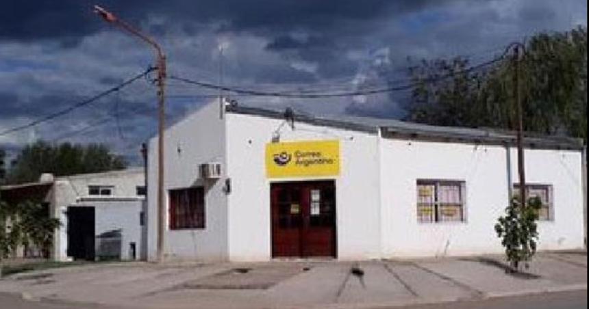 Cerroacute la oficina del Correo Argentino en Santa Isabel