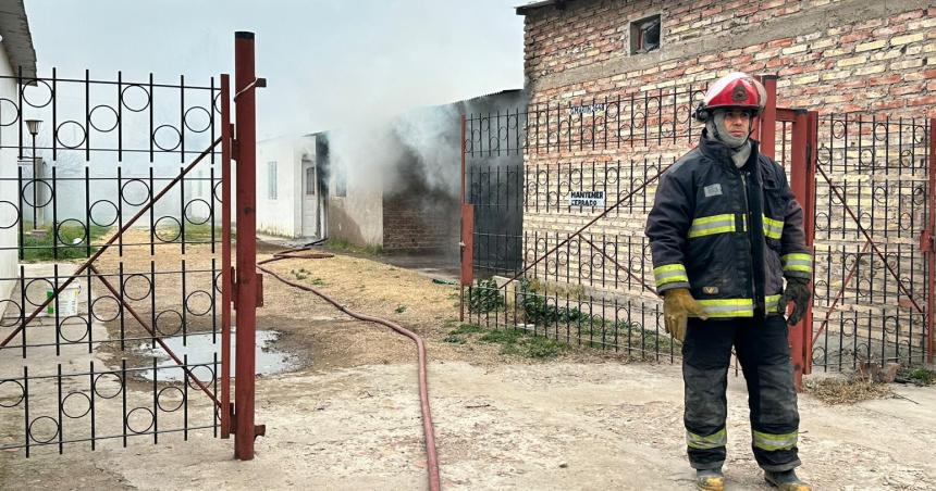 Incendio en un departamento de Villa Germinal