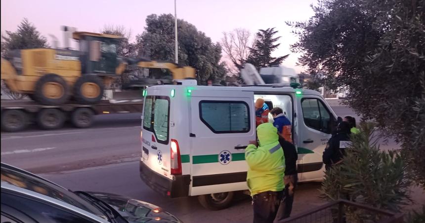 Fuerte caiacuteda de una motociclista