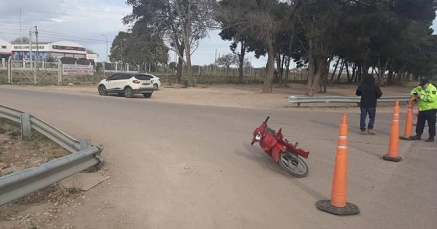 Un motociclista herido por un choque sobre la Ruta Nacional 35