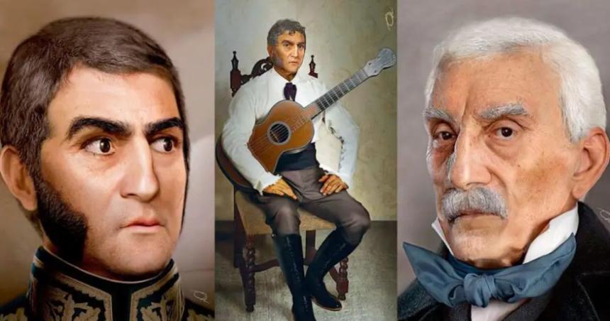 El general San Martiacuten libertador y guitarrista