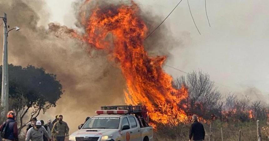Coacuterdoba- hay un detenido por los incendios en Capilla del Monte