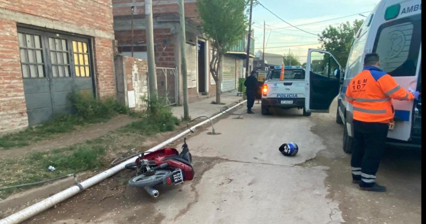 Alcoholizado se cayoacute con la moto