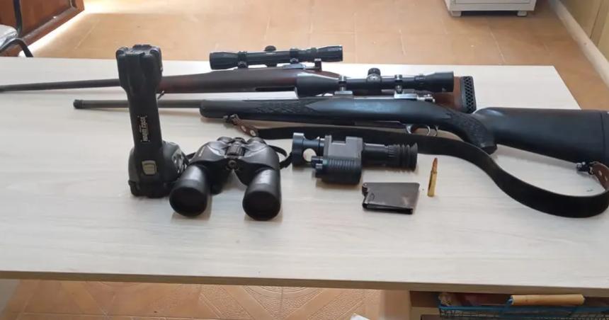 Interceptan a tres santarrosentildeos cerca de El Durazno y les secuestran las armas