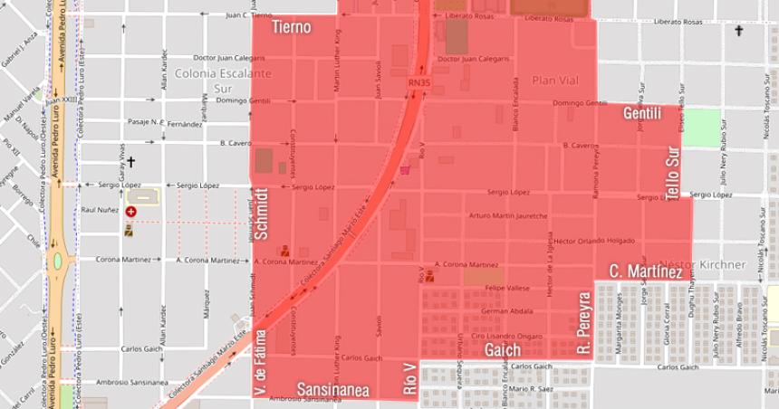 Programan cortes el viernes en varios barrios de Santa Rosa 