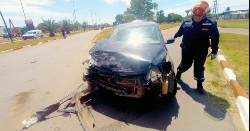 Choque entre dos camionetas en Pico