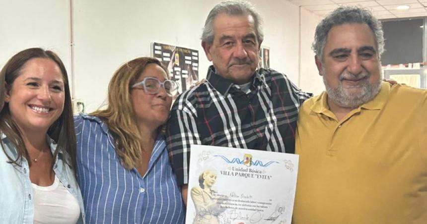 Reconocieron a 50 militantes en la Unidad Baacutesica de Villa Parque