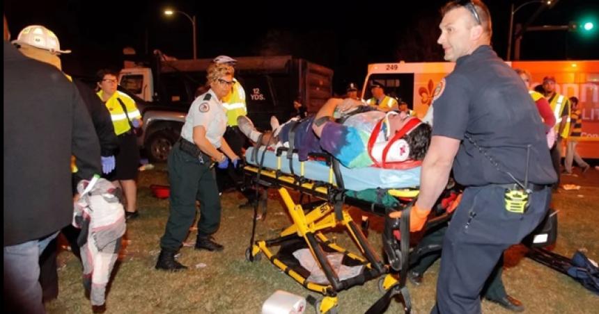 Un conductor atropelloacute a una multitud en Nueva Orleans y matoacute al menos a 10 personas