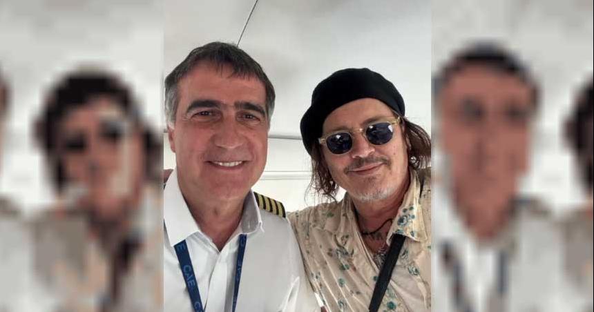 Johnny Depp llegoacute a la Argentina con un piloto de lujo- el periodista Antonio Laje