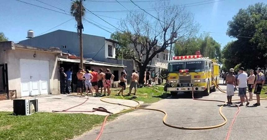 Tragedia en Campana- cuatro nenes murieron por el incendio de una casa