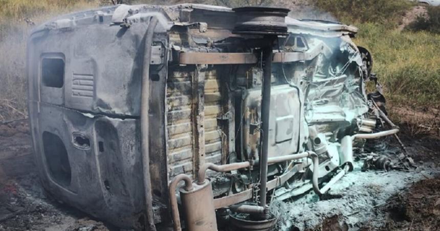 Dos santarrosentildeas murieron en un choque e incendio sobre la Ruta Nacional 35