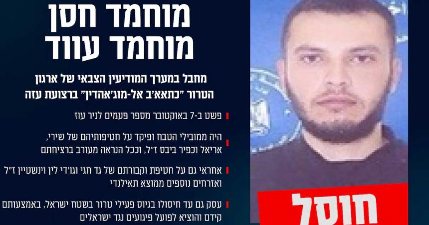Israel abatioacute al terrorista encargado del secuestro y muerte de la familia Bibas en Gaza