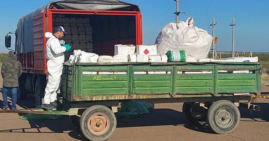 Recolectaron envases vaciacuteos de fitosanitarios en 25 de Mayo y Casa de Piedra