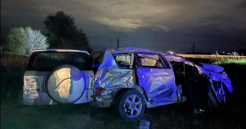 Manejaba alcoholizado se cruzoacute de carril en plena Ruta 35 y provocoacute un vuelco