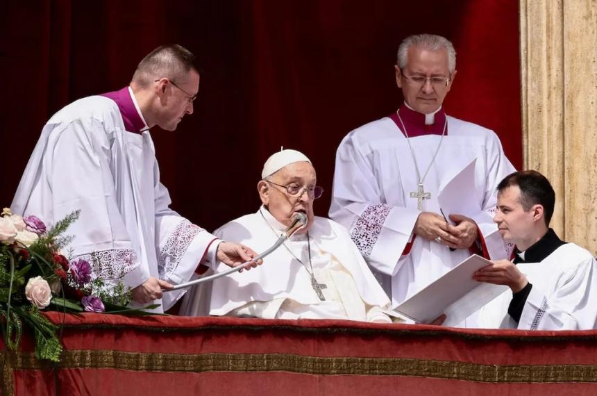 El Papa clamoacute por libertad religiosa y paz mundial en su mensaje de Pascua