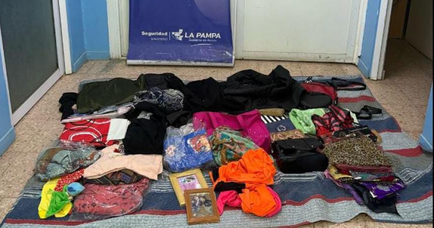 Recuperan varios elementos robados en la zona norte de Santa Rosa