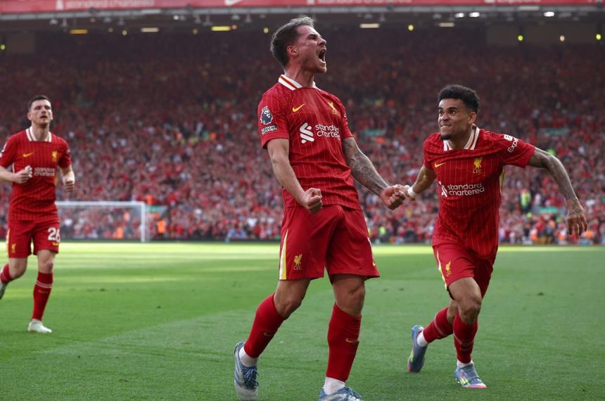 Alexis Mac Allister hizo un golazo y gritoacute campeoacuten con Liverpool
