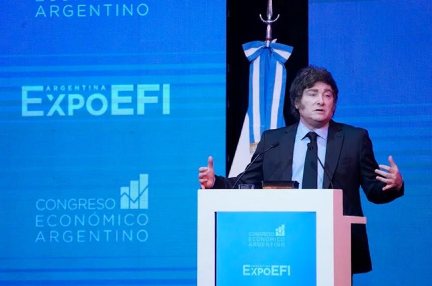 Milei dijo que la inflacioacuten se terminaraacute a mitad del antildeo proacuteximo 