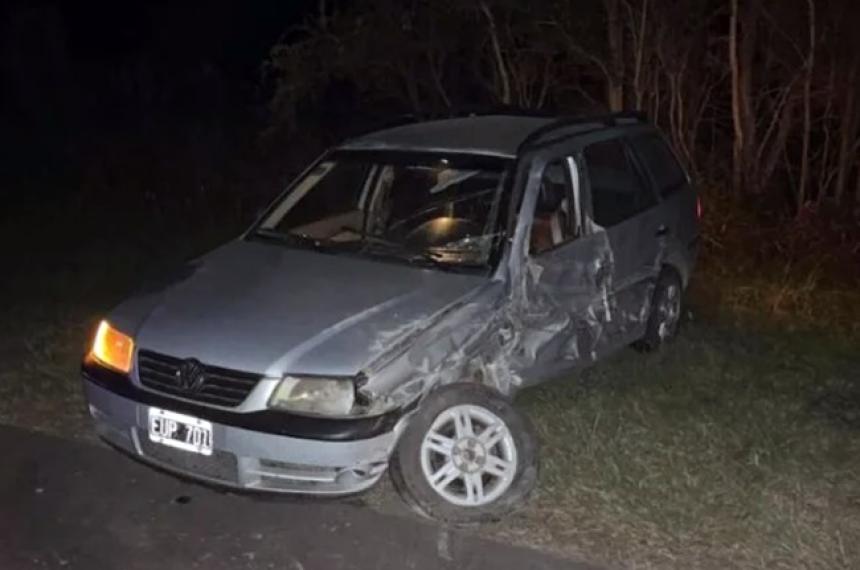Un auto y un camioacuten chocaron en la Ruta Provincial 7