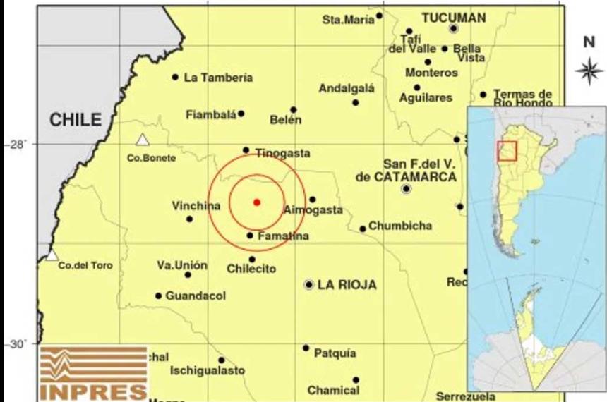Fuerte temblor en La Rioja- se sintioacute en otras provincias