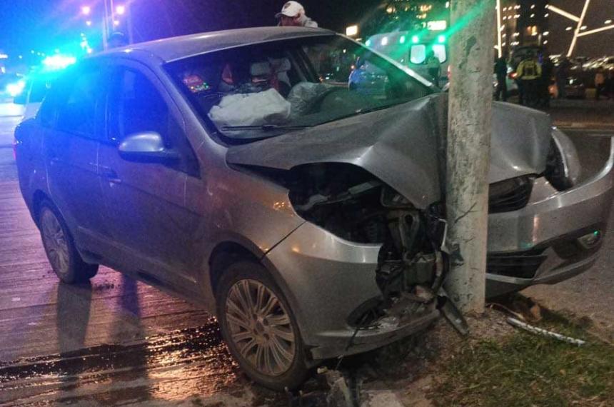 Un menor herido en un choque en Circunvalacioacuten e Illia