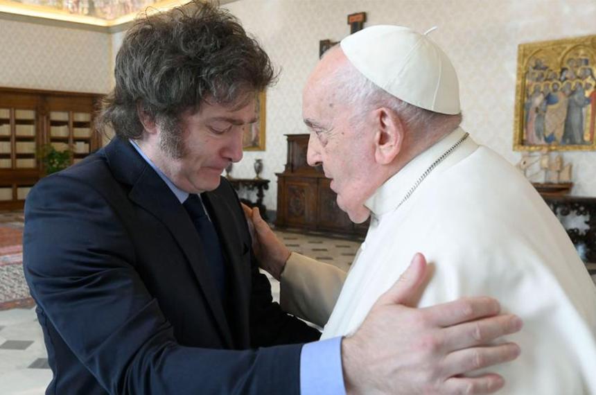 Milei habloacute de la promesa que le hizo al Papa- Creo que le cumpliacute