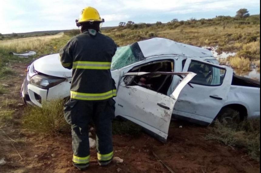 Una mujer fracturada en un vuelco sobre la Ruta 154