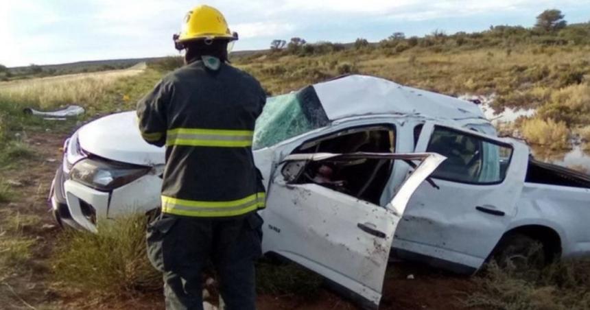 Una mujer fracturada en un vuelco sobre la Ruta 154