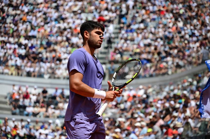 Alcaraz a paso firme en Roma