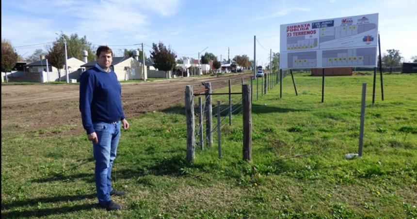 Lotean terrenos en Metileo para atraer inversiones y generar trabajo