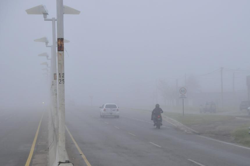 Mucha neblina poca visibilidad