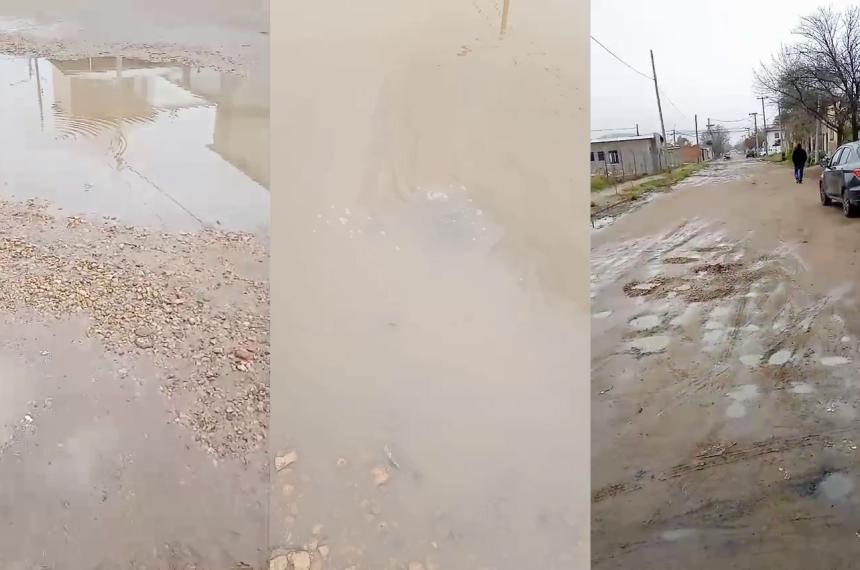 Vecinos reclaman por peacuterdida cloacal en la calle Duval
