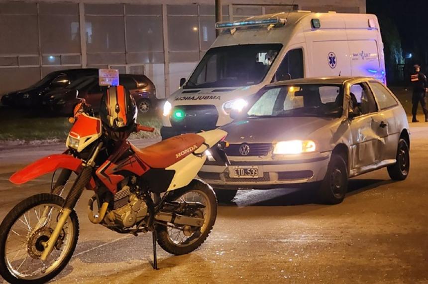 Motociclista herido tras un choque en General Pico