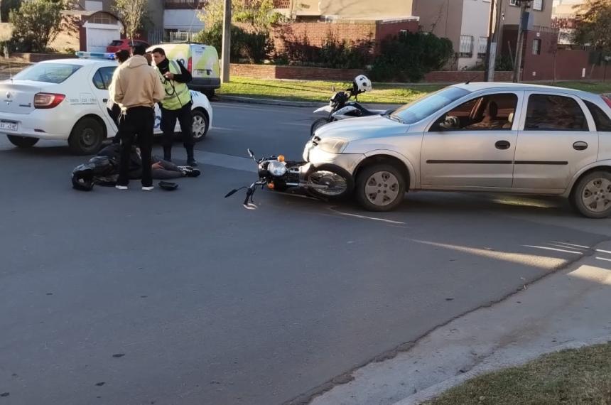 Dos motociclistas heridos en Santa Rosa