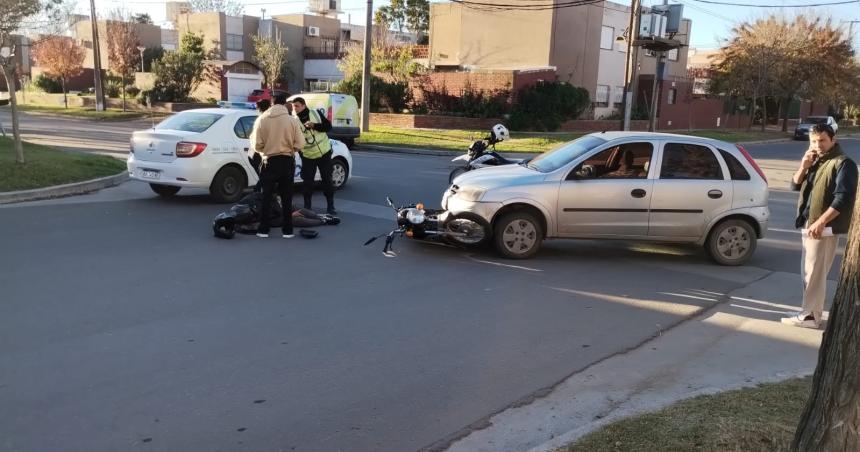 Dos motociclistas heridos en Santa Rosa