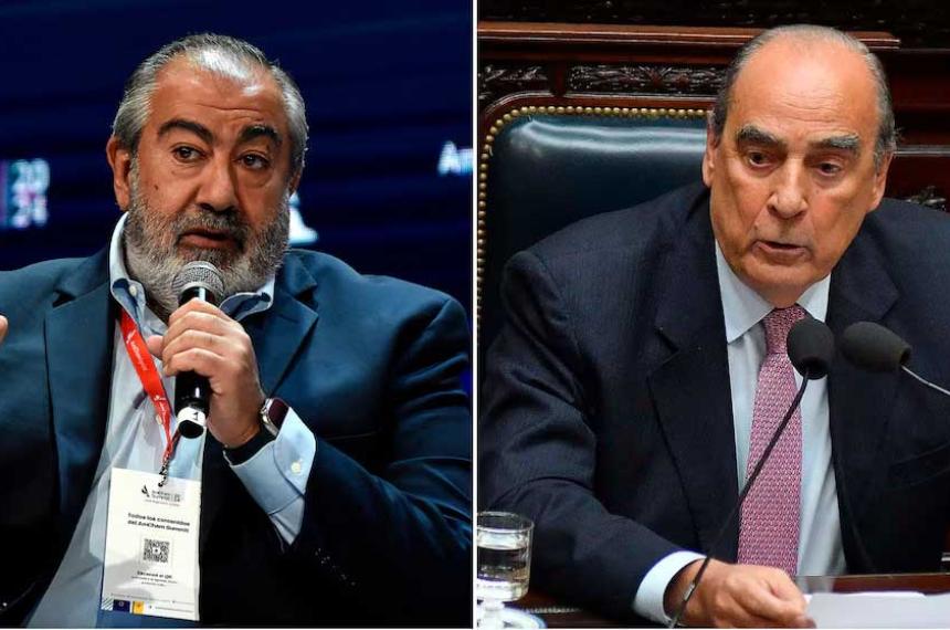 Guillermo Francos recibioacute en Casa Rosada a Heacutector Daer uno de los jefes de la CGT