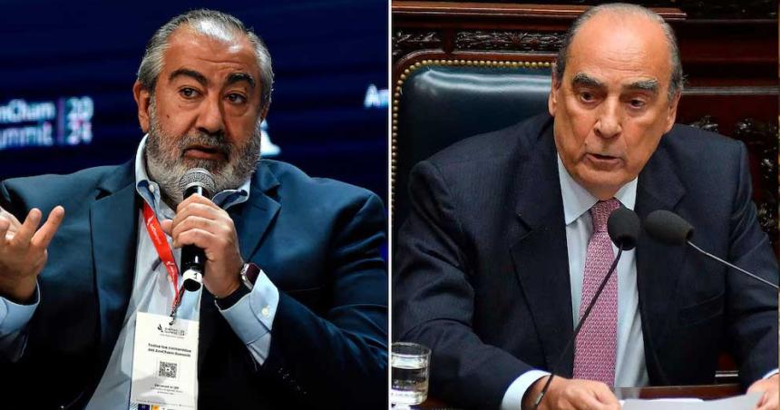 Guillermo Francos recibioacute en Casa Rosada a Heacutector Daer uno de los jefes de la CGT