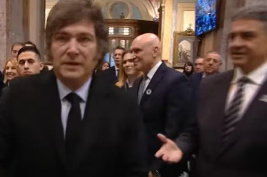  Milei no saludoacute a Jorge Macri y a Villarruel en el Te Deum que comparten 
