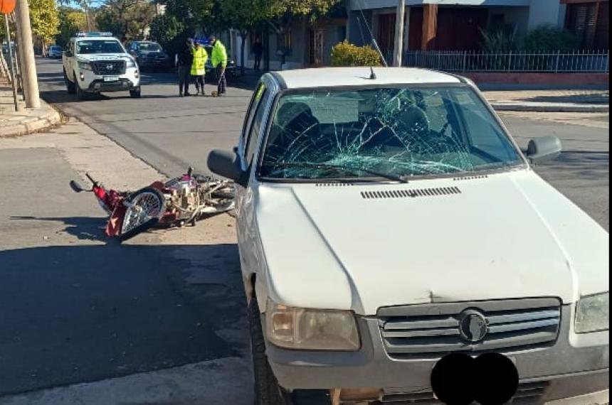 Otro motociclista herido
