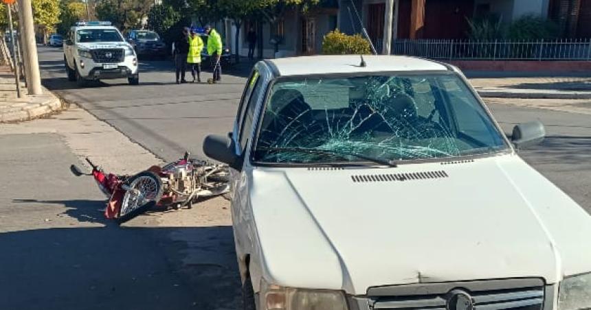 Otro motociclista herido