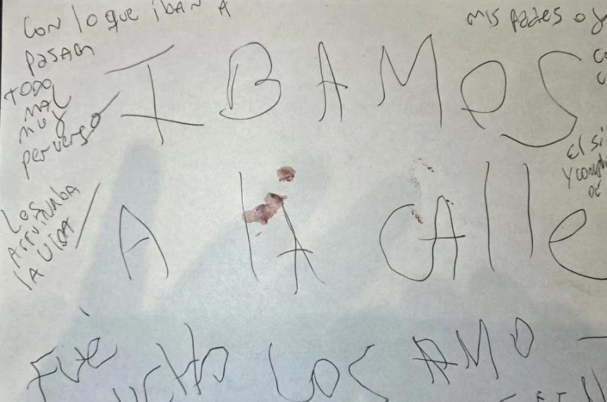 Confirmaron que la carta fue escrita por la madre que matoacute a su familia